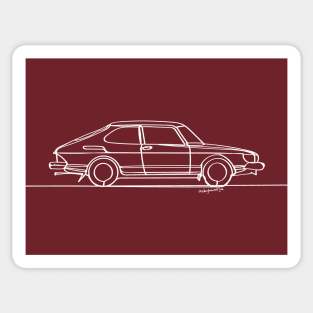 SAAB 900 - Single Line Sticker